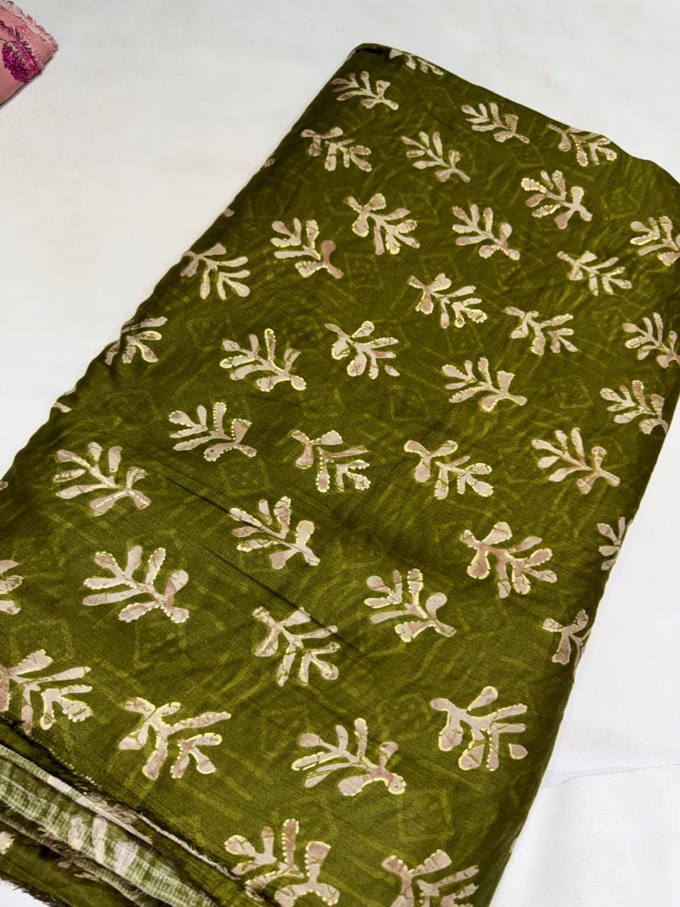 Antique Gold Jaipuri Block Print Handblock Print Pure Cotton - Antique Gold