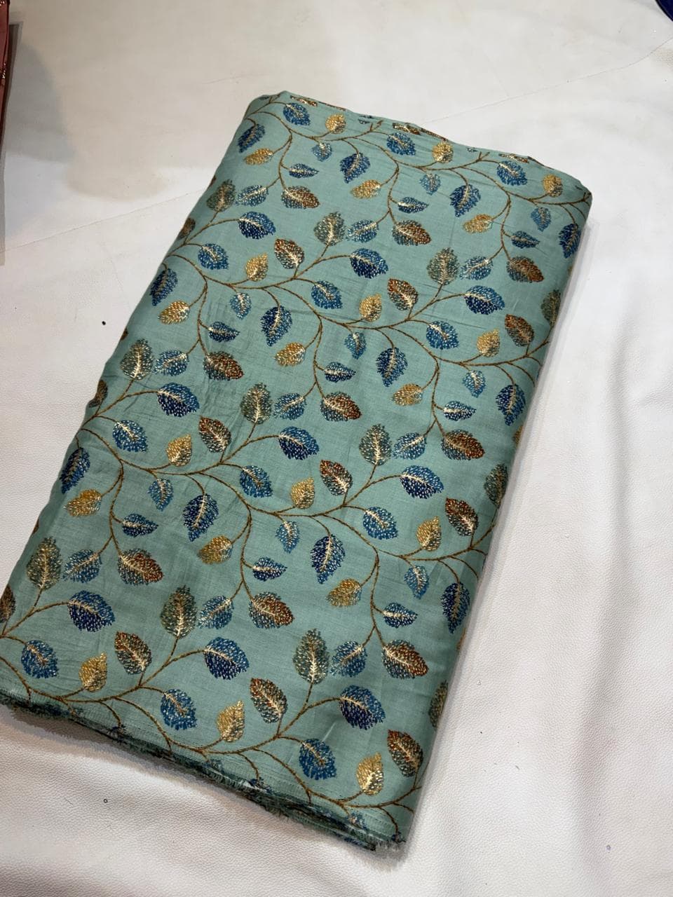 Sea Green Jaipuri Block Print Handblock Print Pure Cotton - Sea Green